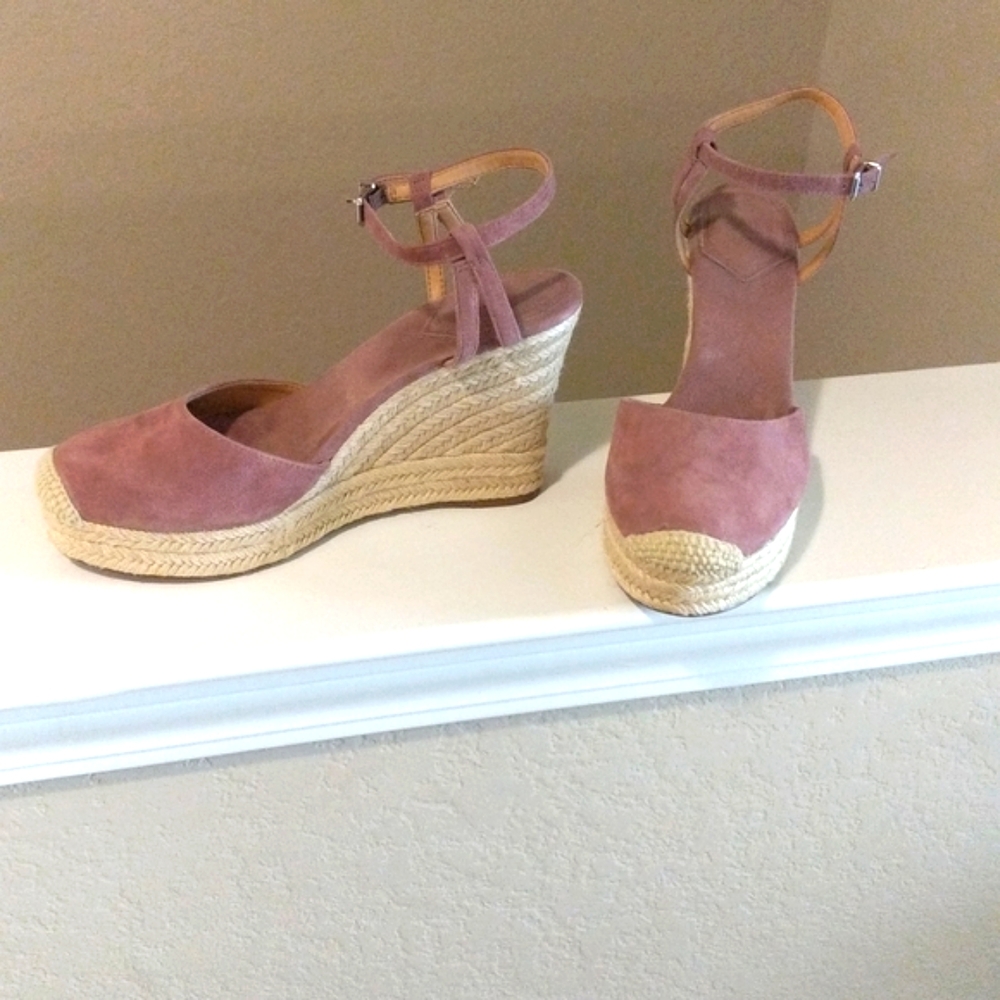 Mauve Espadrille wedge